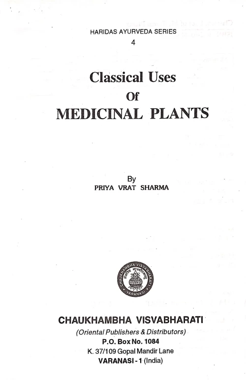 Classical Uses of Medicinal Plants